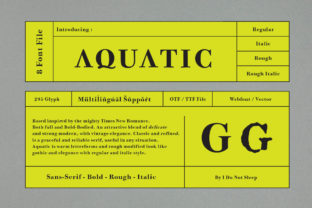 Aquatic Font: Bold, Elegant & Uniquely Modern