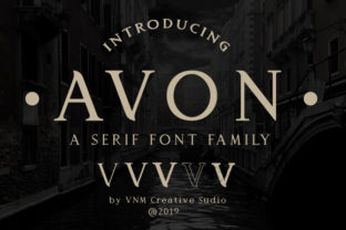 Avon: A Stand-Out Serif Font Family