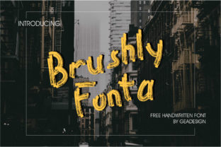 Brushly Fonta: Bold Handwritten Typography