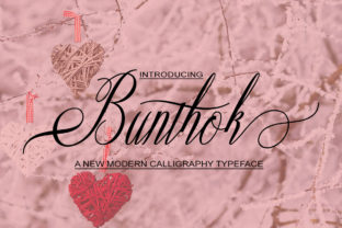 Bunthok: A Modern Calligraphy Font with Authentic Handwritten Character