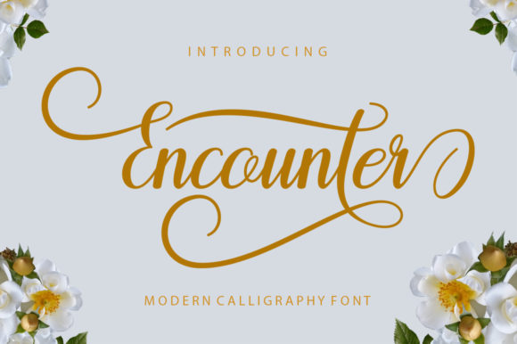 Encounter Font: A Modern Script Typeface Designed for Style and Versatility