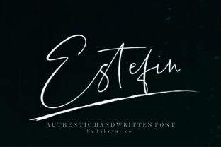 Estefin: A Handwritten Font with Authentic Flow