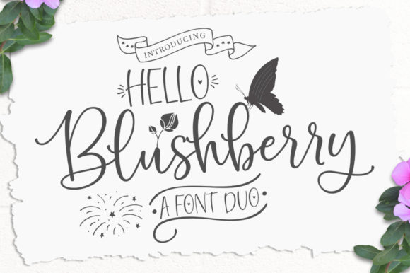 Hello Blushberry Duo: Where Playful Script Meets Clean Sans Serif