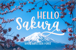 Hello Sakura: A Refined Handwritten Font for Authentic, Light-Touch Design