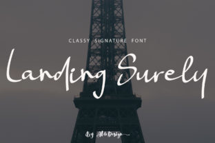 Landing Surely: Elegant Handwritten Typography