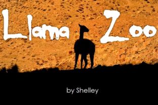 Llama Zoo: A Bold Decorative Font That Adds Dark Charm to Creative Projects