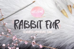 Rabbit Fur: A Textured Uppercase Font