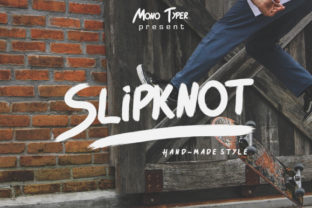Slipknot: Hand-Made Brush Font with Grit & Personality