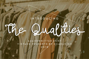 The Qualities: A Bold Vintage Handwritten Font